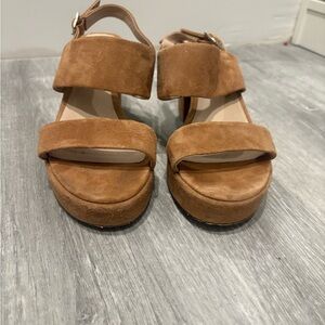 Steve Madden Tan Suede Sandals